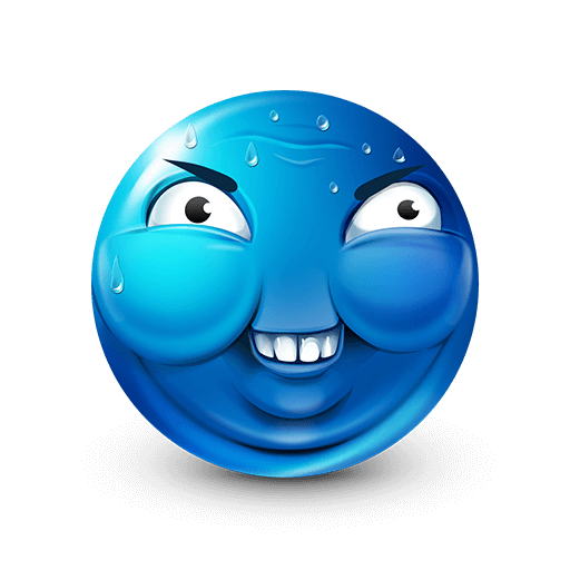 heavy-breathing-blue-emoji-blue