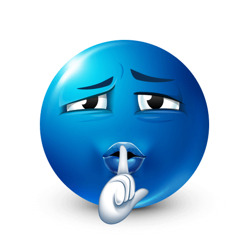 secret-keep-quiet-hush-mewing-blue-emoji-blue